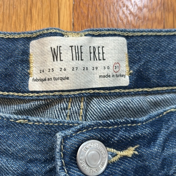We The Free Button Fly Distressed Jeans - Picture 5 of 7